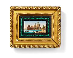 Italien - Mikromosaik mit der Darstellung Santa Maria della Salute, 75315-55, Van Ham Kunstauktionen