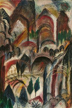 Albert Bloch - Gebirgstunnel, 81804-1, Van Ham Kunstauktionen