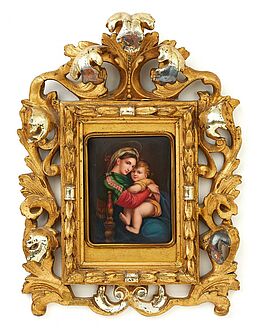 Bildplatte mit Madonna della Sedia, 58590-1, Van Ham Kunstauktionen