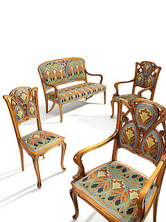 Frankreich - Jugendstil Sitzgruppe, 76257-7, Van Ham Kunstauktionen