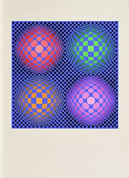 Victor Vasarely - Ohne Titel Metagalaxie, 64078-6, Van Ham Kunstauktionen