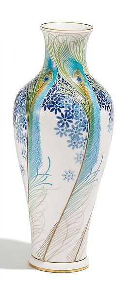 Sevres - Vase mit Pfauenfederdekor, 57192-1, Van Ham Kunstauktionen