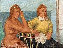 Robert Pudlich - Zwei sitzende junge Frauen, 55084-3, Van Ham Kunstauktionen