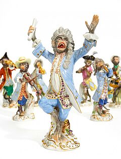 Meissen - 7 Affenmusiker aus der Affenkapelle, 57623-7, Van Ham Kunstauktionen
