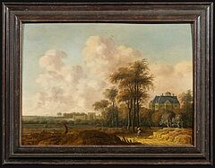 Jacob van der Croos - Landschaft mit Blick auf Huis Ten Bosch<br >, 300012-9, Van Ham Kunstauktionen