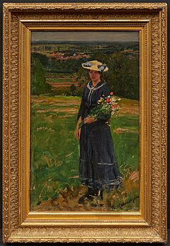 Friedrich Kallmorgen - Helene mit Blumenstrauss, 82084-11, Van Ham Kunstauktionen