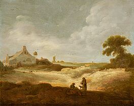 Pieter de Bloot - Hollaendische Landschaft mit Gehoeft und Windmuehle, 75262-2, Van Ham Kunstauktionen