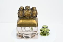 Wien - Tintenfass mit drei Eulen, 75062-9, Van Ham Kunstauktionen