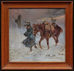 Wojciech Kossak - Im Schneesturm, 82093-1, Van Ham Kunstauktionen