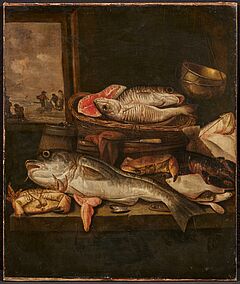 Abraham Hendricksz van Beyeren - Stillleben mit Fischen und Krustentieren, 81683-1, Van Ham Kunstauktionen