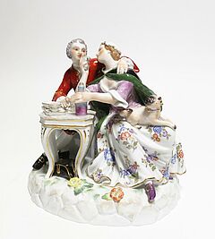 Meissen - Freimaurer und Dame mit Mopshund, 65468-18, Van Ham Kunstauktionen