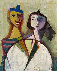 Karl Hofer - Masken, 60336-26, Van Ham Kunstauktionen