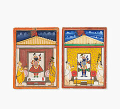 Sechs Malereien des Shri Nathji mit Priestern, 65623-6, Van Ham Kunstauktionen