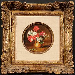 Zwei Gemälde: Chrysanthemen / Geranien, 81233-23, Van Ham Kunstauktionen