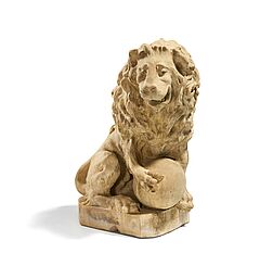 Frankreich - Paar aussergewoehnliche Loewenfiguren, 75252-2, Van Ham Kunstauktionen