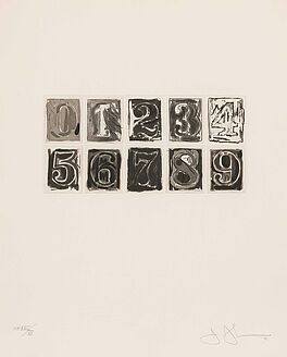 Jasper Johns - 0-9, 70002-17, Van Ham Kunstauktionen