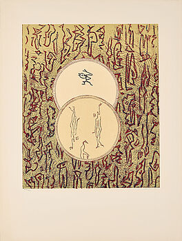 Max Ernst - Affiche pour Bibliotheque Nationale Plakat fuer Nationalbibliothek, 73350-153, Van Ham Kunstauktionen
