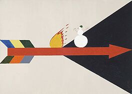 Pavel Pepperstein - Ohne Titel Red Arrow and a Snowman Aus der Serie Either - Or, 56800-1495, Van Ham Kunstauktionen
