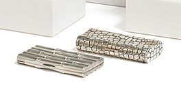 Zwei Zigarettenetuis mit Trope loeuil Dekor, 80981-76, Van Ham Kunstauktionen