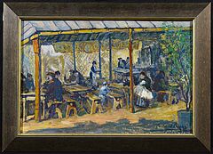 Richard Bloos - Gartencafe in Paris, 65804-1, Van Ham Kunstauktionen