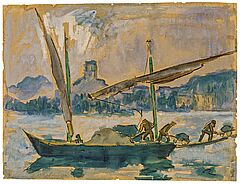 Hermann Max Pechstein - Lastenbarge auf Genfer See, 69928-1, Van Ham Kunstauktionen