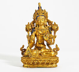 Grosse Figur der Weissen Tara, 65647-6, Van Ham Kunstauktionen