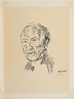 Oskar Kokoschka - Konrad Adenauer, 61779-1, Van Ham Kunstauktionen