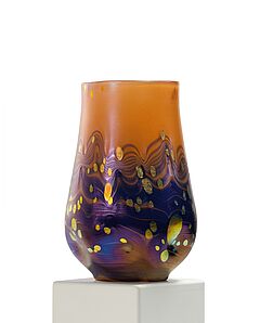 Loetz Witwe - Vase Neurot Cytisus, 81690-4, Van Ham Kunstauktionen