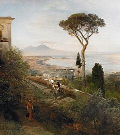 Oswald Achenbach - Am Golf von Neapel, 50137-1, Van Ham Kunstauktionen