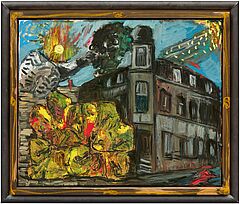 Markus Luepertz - Ohne Titel Haus mit Blumen, 81956-2, Van Ham Kunstauktionen