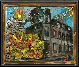 Markus Luepertz - Ohne Titel Haus mit Blumen, 81956-2, Van Ham Kunstauktionen