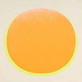 Rupprecht Geiger - Oranger Kreis mit gelbem Kranz auf weiss, 81620-7, Van Ham Kunstauktionen