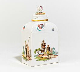 Teedose mit Bergmannsszenen, 67016-15, Van Ham Kunstauktionen