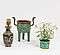 Weihrauchbrenner und Vase mit zwei Drachen, 65331-6, Van Ham Kunstauktionen