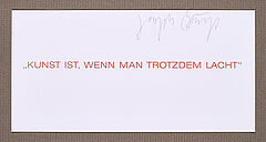 Joseph Beuys - Kunst ist wenn man trotzdem lacht, 69579-15, Van Ham Kunstauktionen