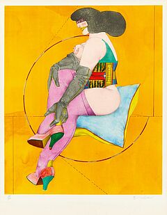 Richard Lindner - Circle and Pillow, 59025-4, Van Ham Kunstauktionen