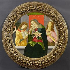 Sandro Botticelli - Madonna mit dem Kind Johannes dem Taeufer und einem Engel, 47640-16, Van Ham Kunstauktionen