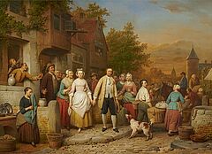 Ferdinand de Braekeleer - Der Auszug des Hochzeitpaares, 76968-3, Van Ham Kunstauktionen