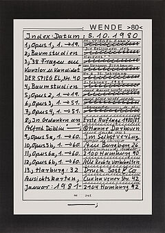 Hanne Darboven - Wende 80, 81209-10, Van Ham Kunstauktionen