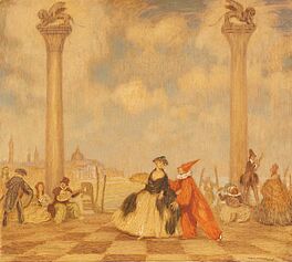 Hanns Pellar - Galante Gesellschaft in Venedig, 80373-2, Van Ham Kunstauktionen