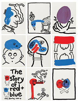 Keith Haring - The Story of Red + Blue, 81539-1, Van Ham Kunstauktionen