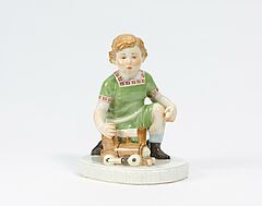 Meissen - Kleiner Junge mit Lokomotive, 75074-44, Van Ham Kunstauktionen