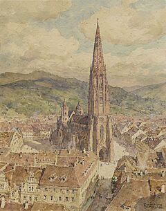 Edward Harrison Compton - 14 Aquarelle mit Stadtansichten, 76858-24, Van Ham Kunstauktionen