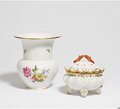 Meissen - Gefusste Dose aus dem Schwanenservice, 69805-5, Van Ham Kunstauktionen