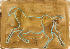 AR Penck - Pferd III blau PePC5289, 73214-364, Van Ham Kunstauktionen