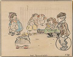 Heinrich Zille - Das Murmelspiel, 76779-1, Van Ham Kunstauktionen