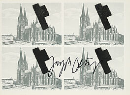 Joseph Beuys - Halbiertes Filzkreuz ueber Koeln, 80374-53, Van Ham Kunstauktionen