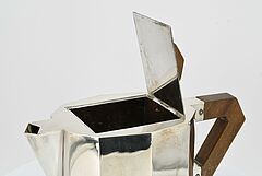 Wohl Belgien - Fuenfteiliges Art Deco Kaffee- und Teeservice mit facettiertem Korpus, 73549-19, Van Ham Kunstauktionen