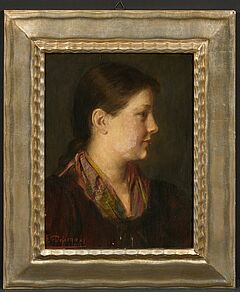 Franz von Defregger - Damenportraet im Seitenprofil, 75751-4, Van Ham Kunstauktionen