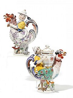 Meissen - Zwei Hahnenreiter, 55366-2, Van Ham Kunstauktionen